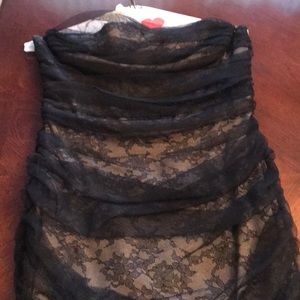 BcBGmazamara strapless dress size med